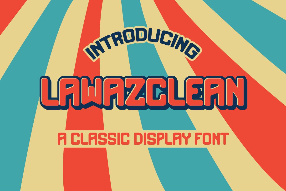 Lawazclean Font