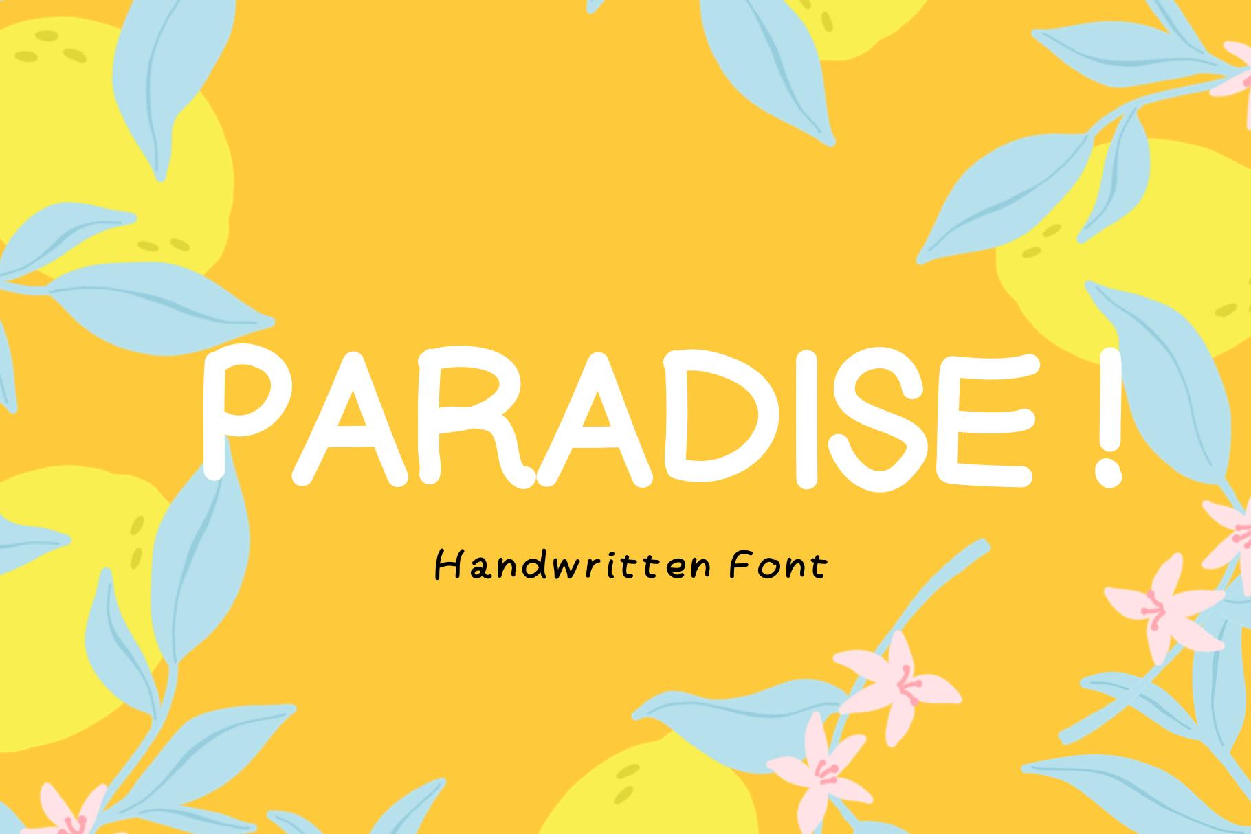 Paradise Font