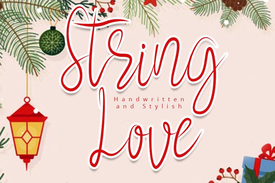String Love Font