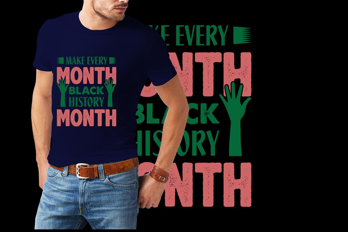 Black Histoy T-Shirt Design