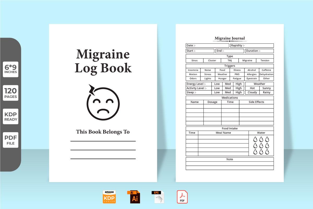 Migraine Logbook KDP Interior Vector
