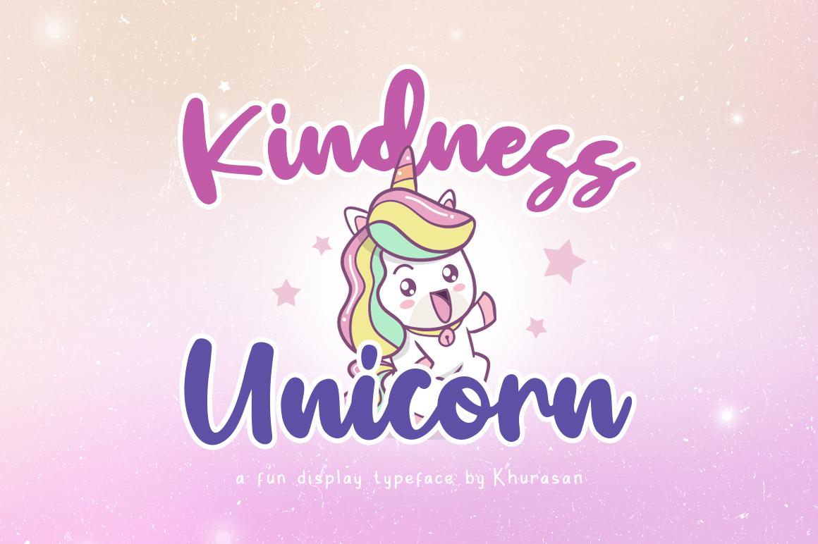 Kindness Unicorn Font