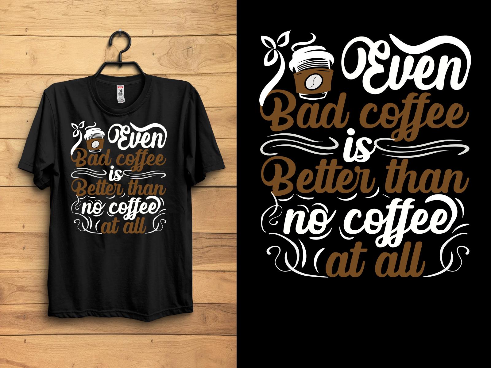 Coffee Typography T-shirt Design