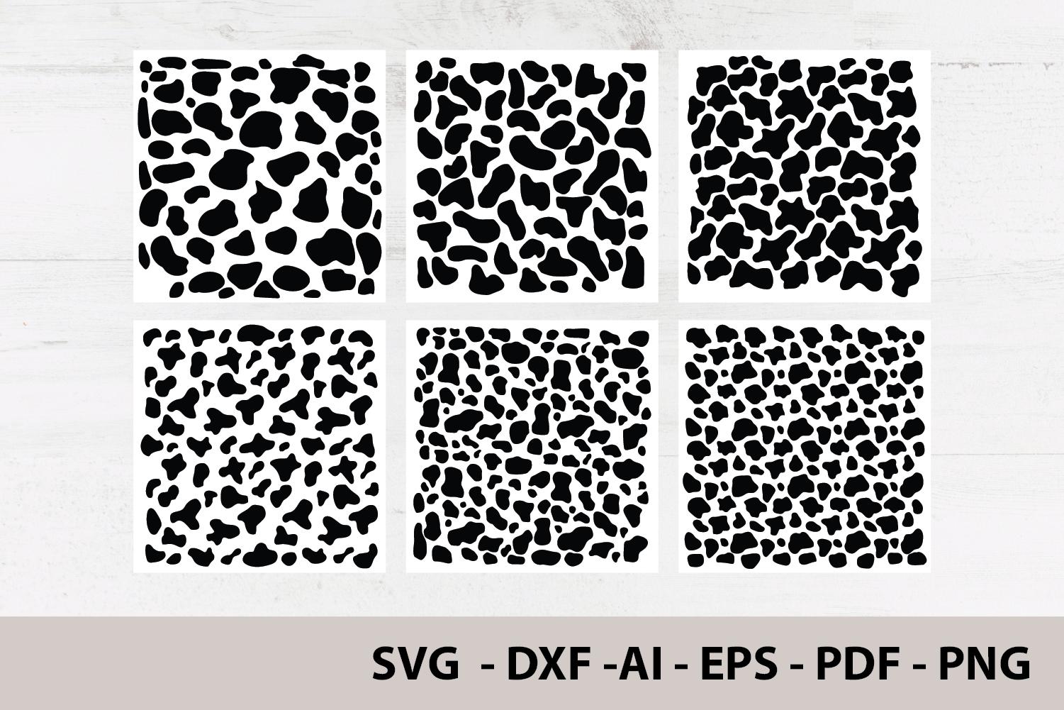 Cow Print SVG Bundle, Pattern Background