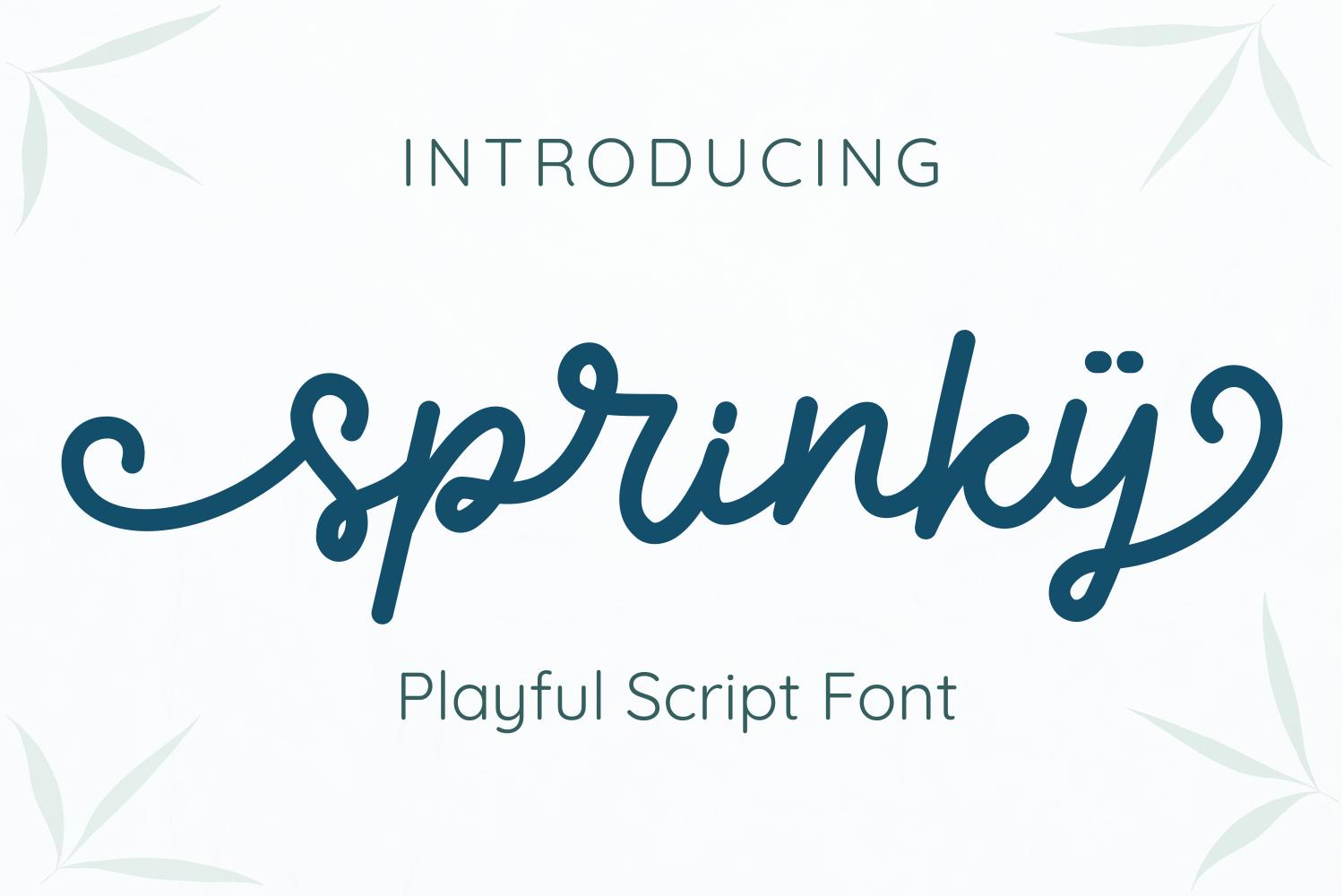 Sprinky Font