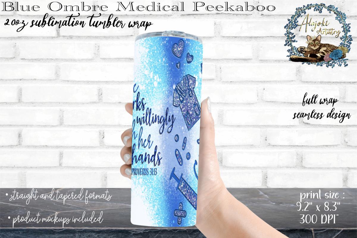 Peekaboo Ombre Medical Tumbler Design