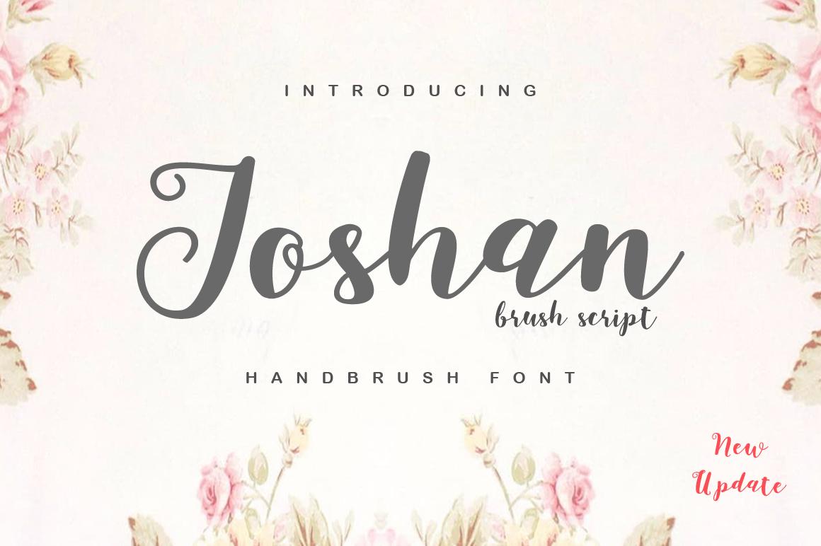 Joshan Brush Font