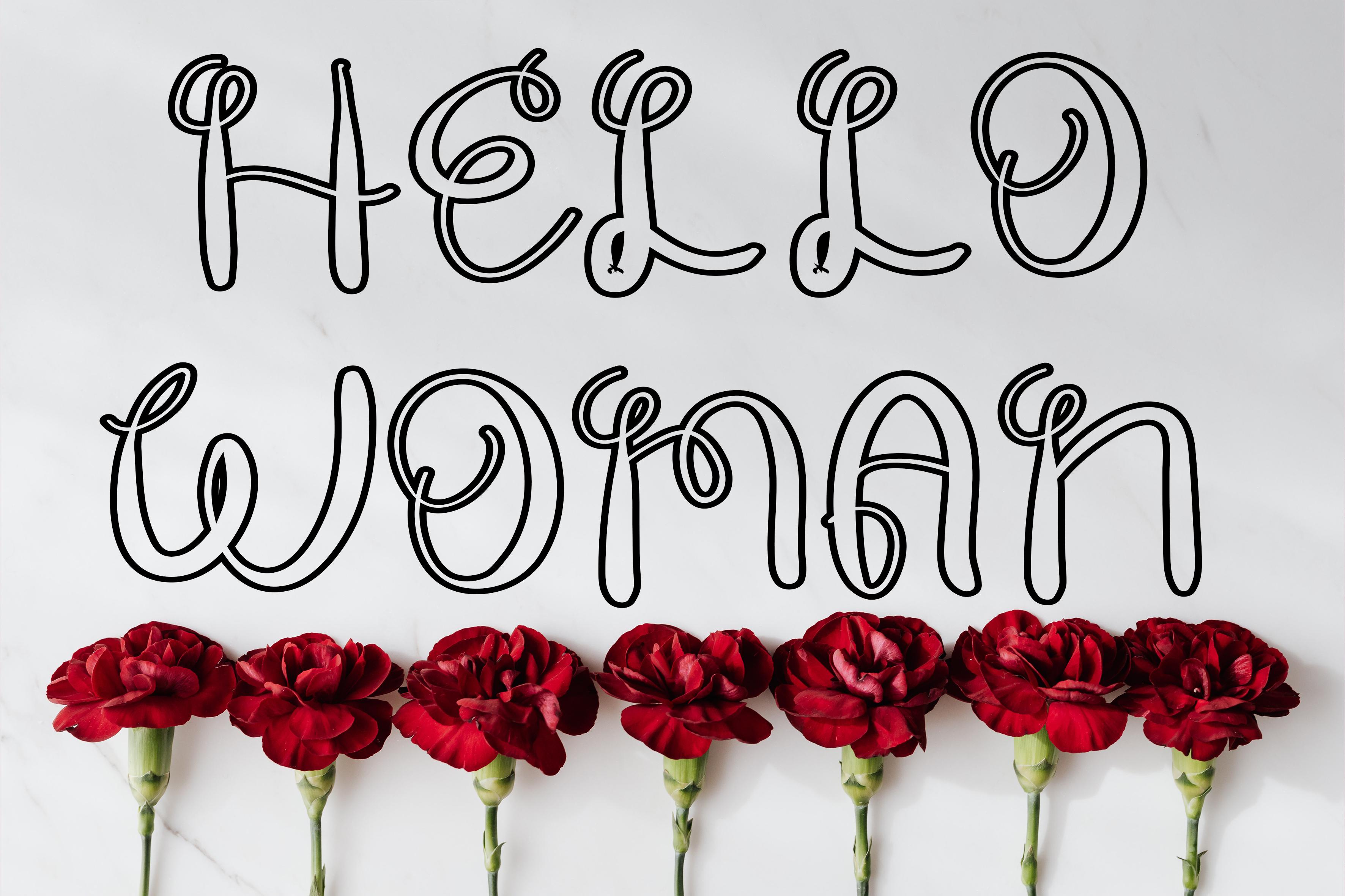 Hello Woman Font