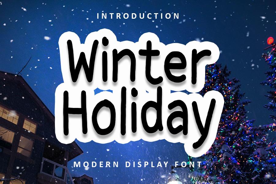 Winter Holiday Font