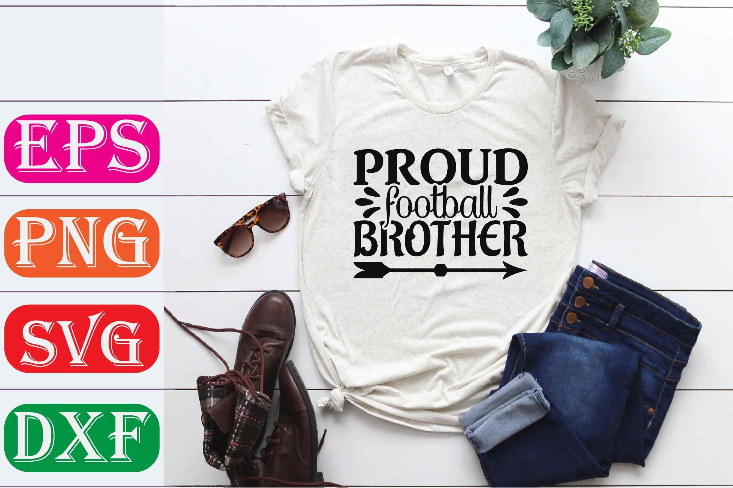 Football Svg Design. Proud Football Brot