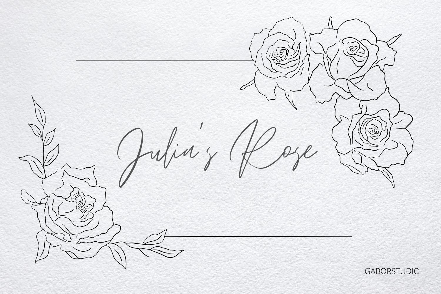 Rose Corner Frame SVG and PNG Clipart