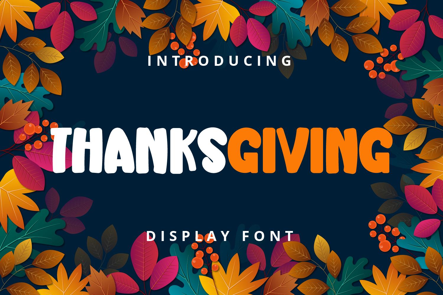 Thanksgiving Font