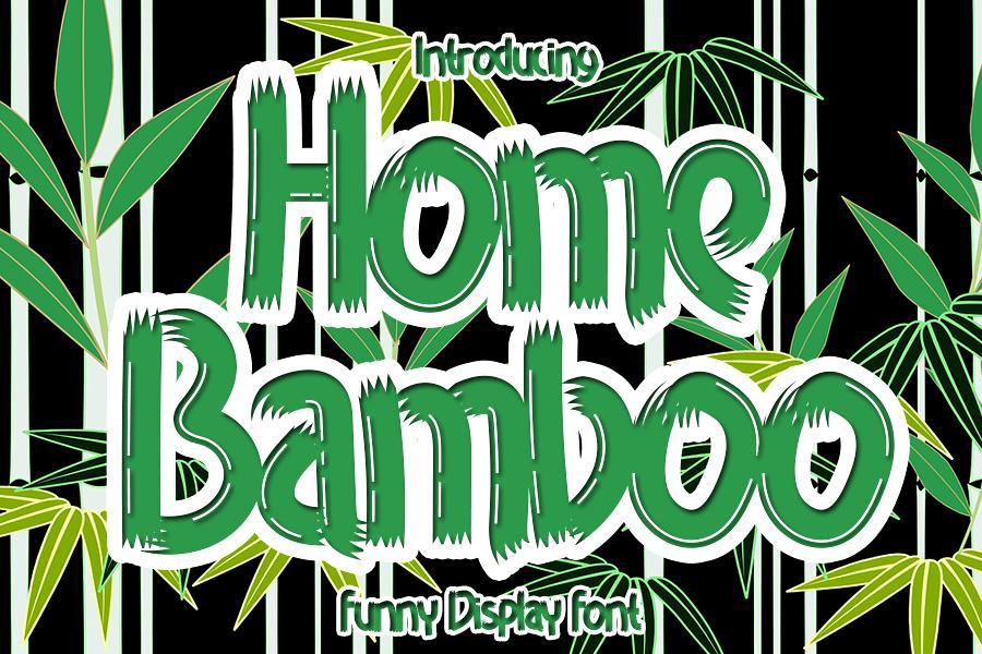 Home Bamboo Font