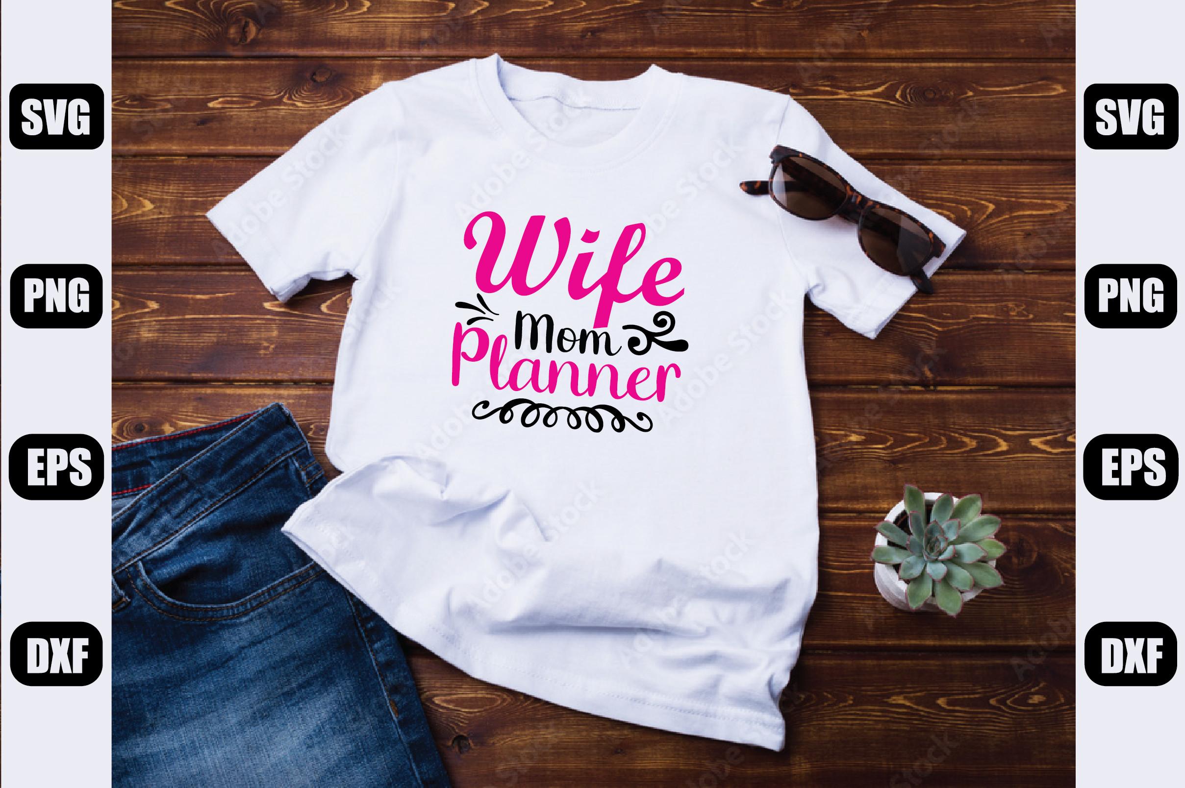 Planner Sticker SVG Design,  Wife Mom Pl