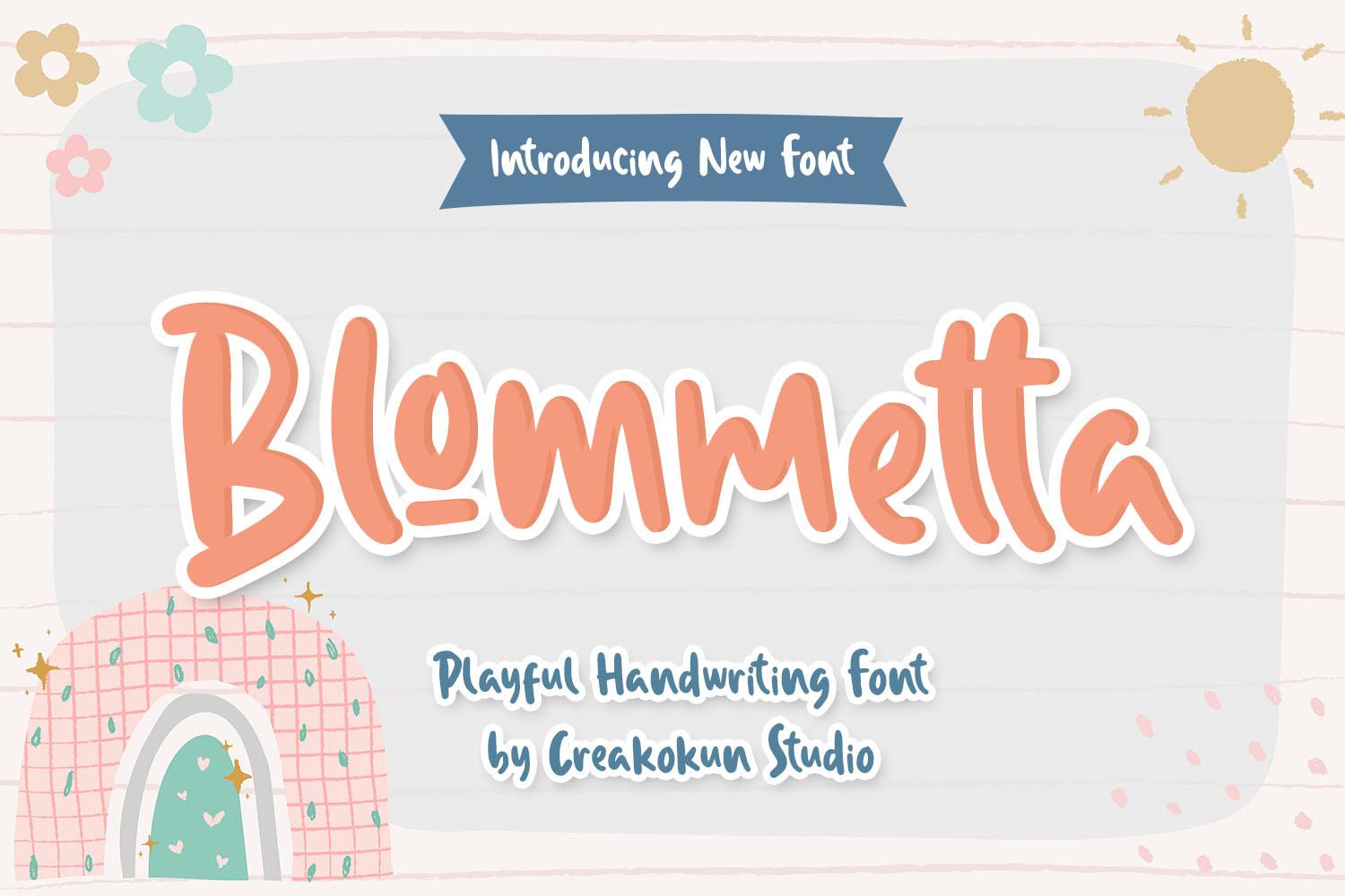 Blommetta Font