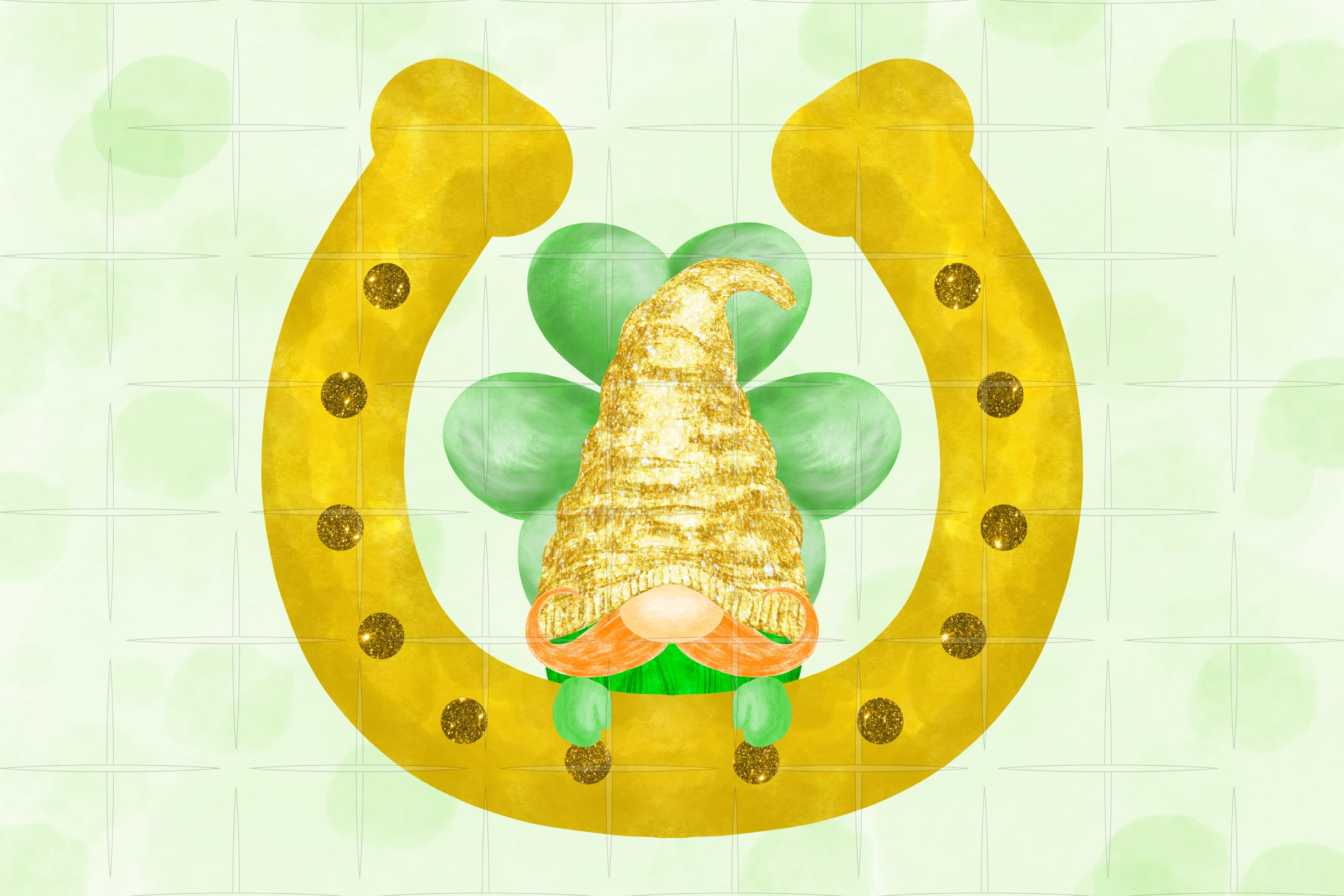 St Patrick's Day Shamrock Gnome
