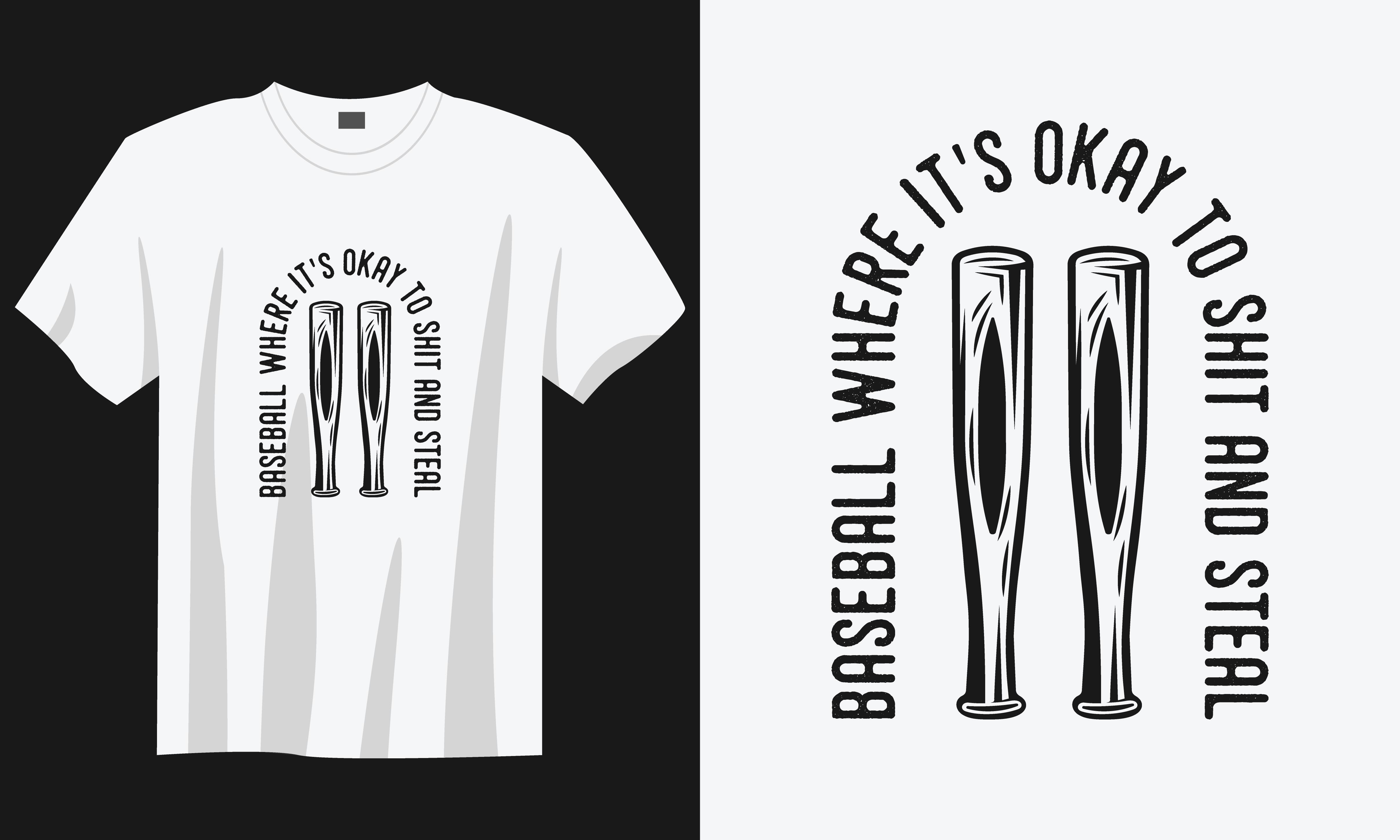 Baseball T-shirt Design, Baseball SVG