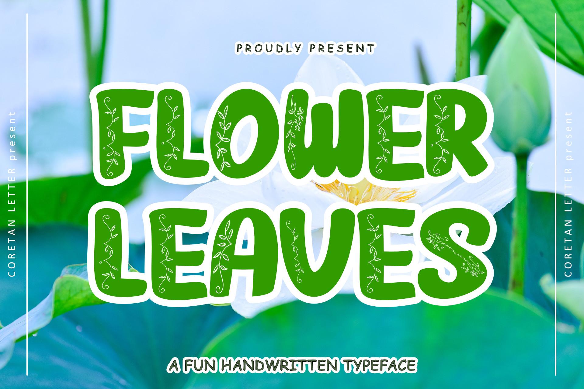 Flower Leaves Font