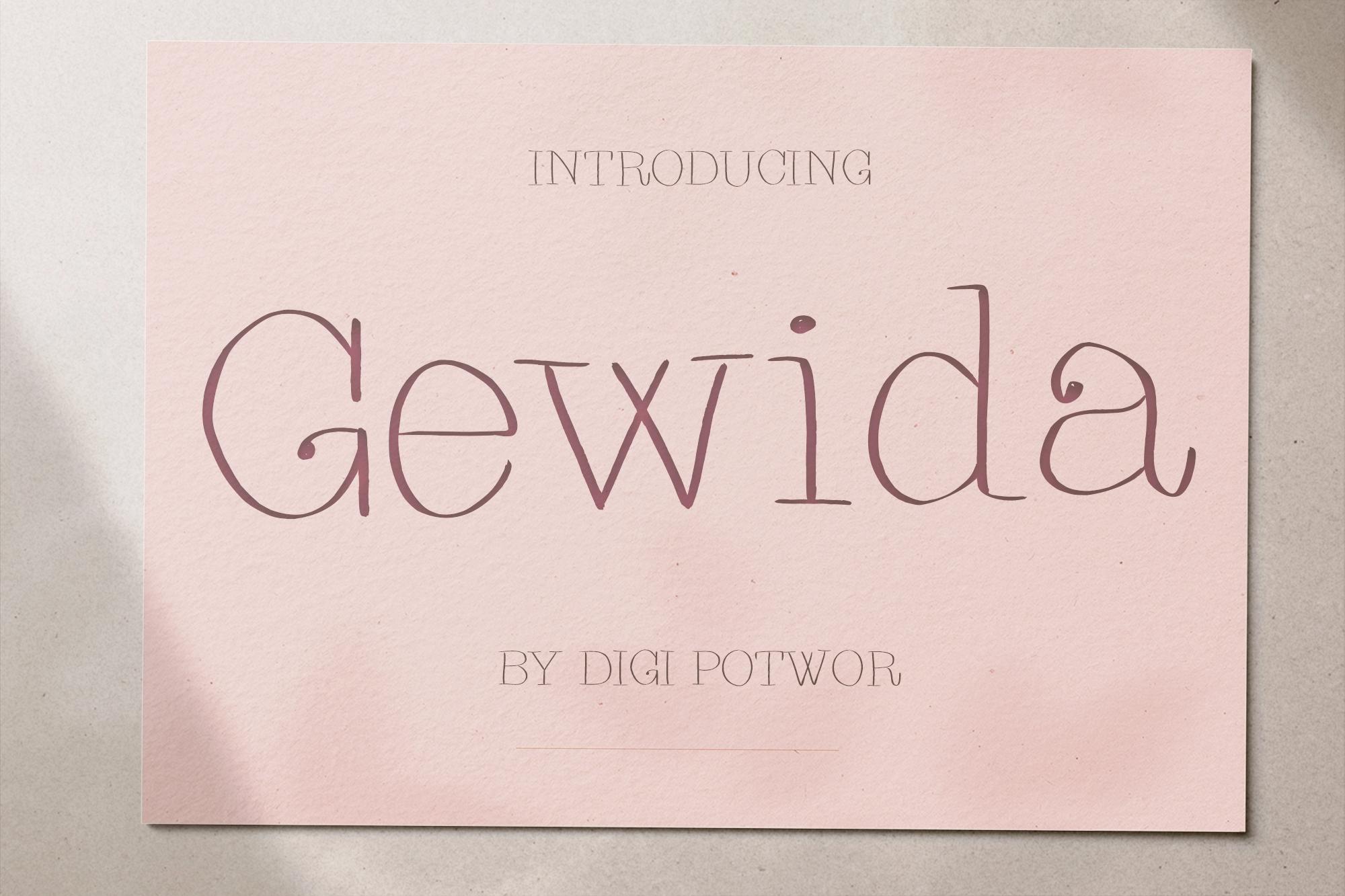 Gewida Font