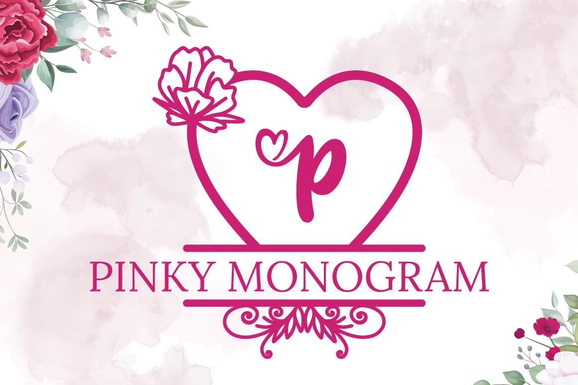 Pinky Monogram Font