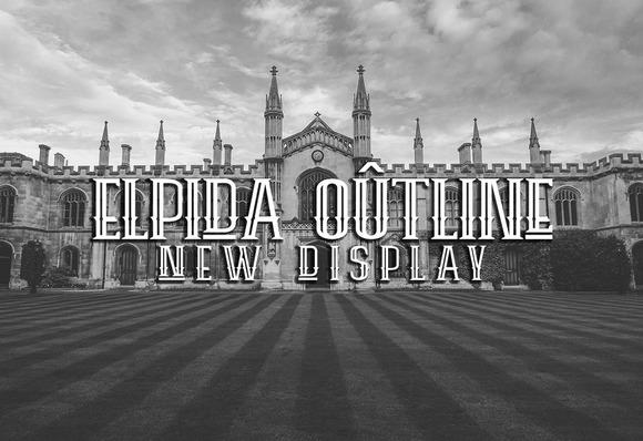 Elpida Outline Font