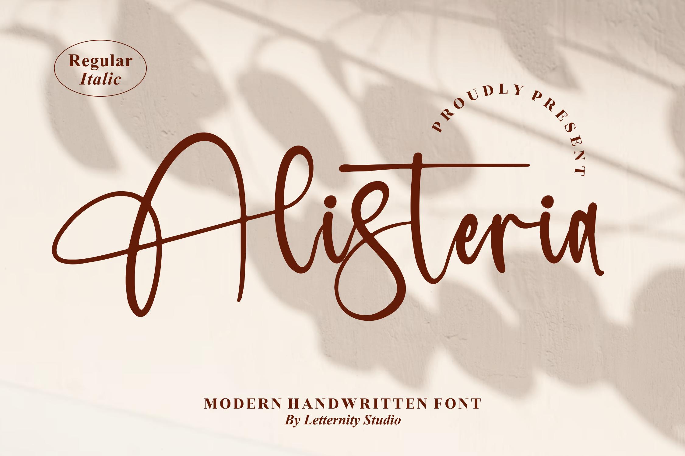 Alisteria Font