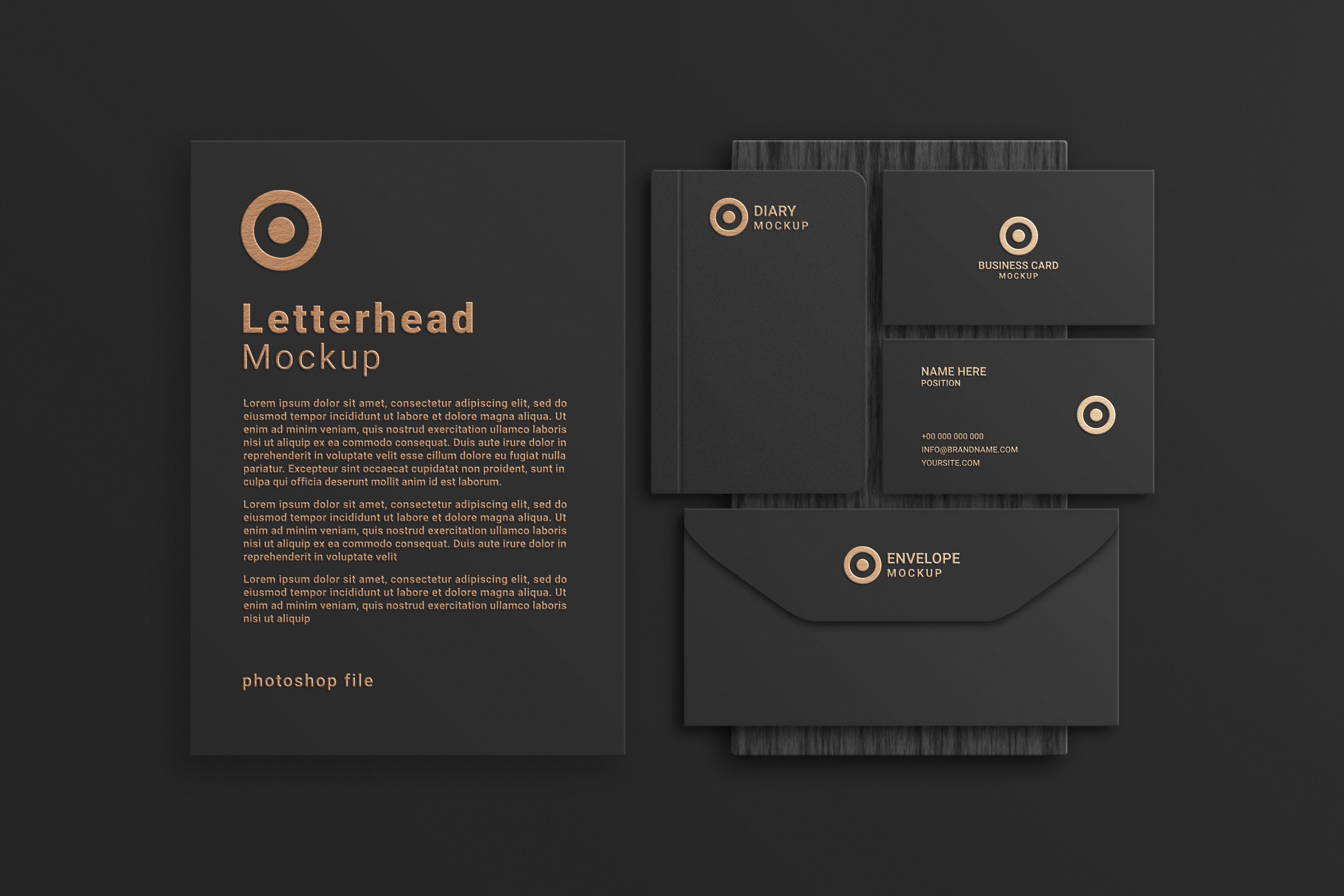Luxury Stationery Mockup Template