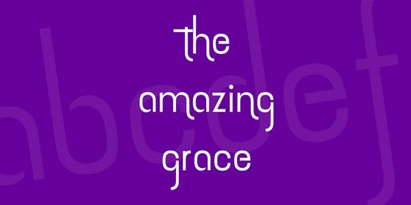 The Amazing Grace Font