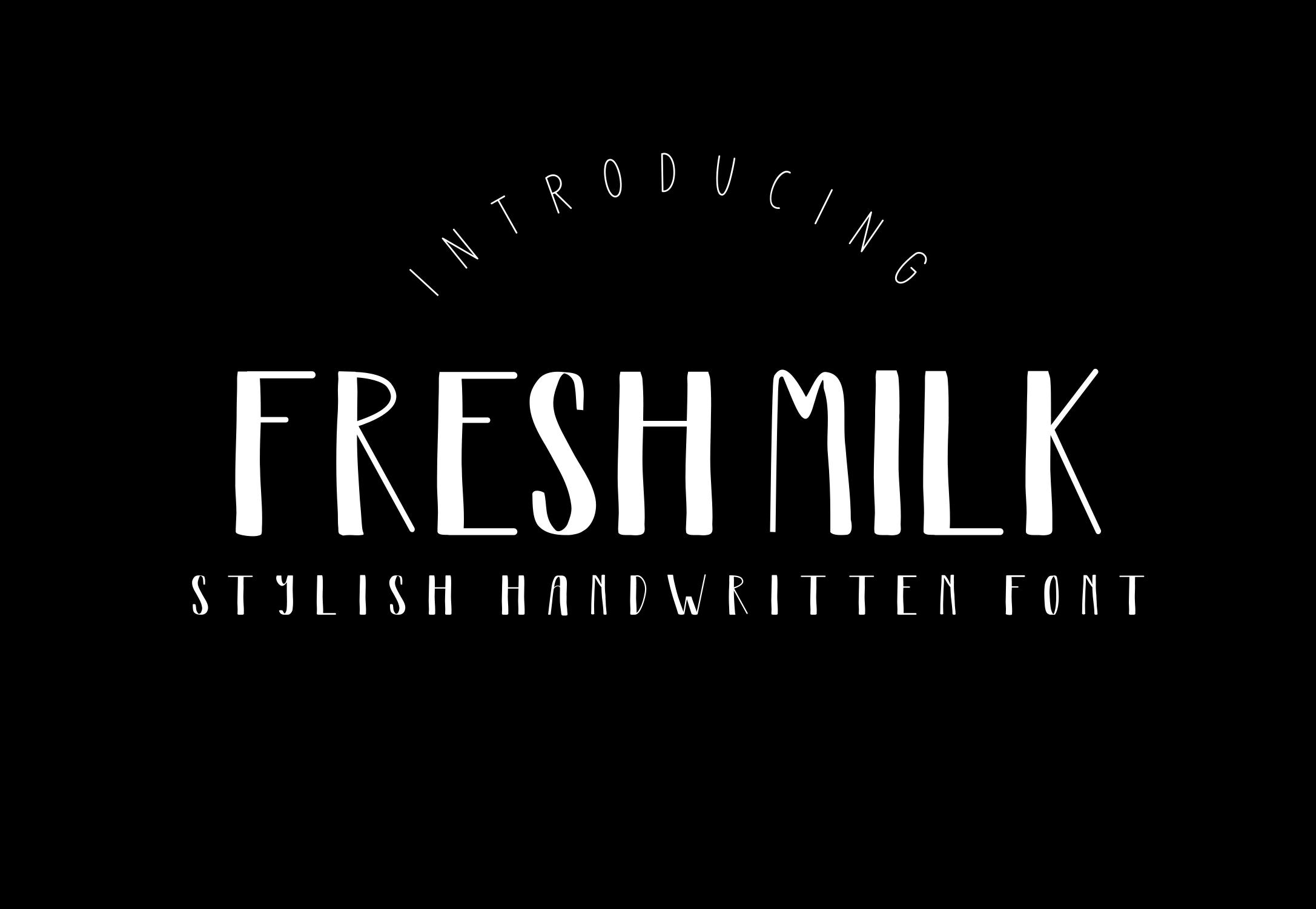 Fresh Milk Font