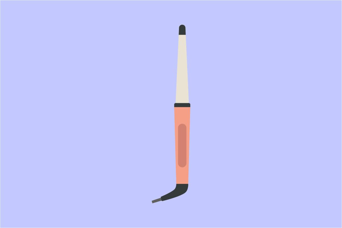 Curling Irons Cartoon Flat Vector
