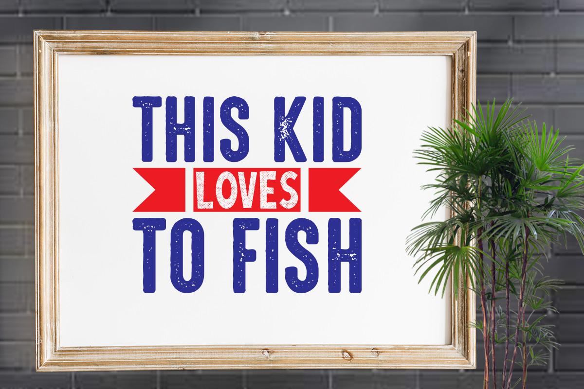 This Kid Loves to Fish