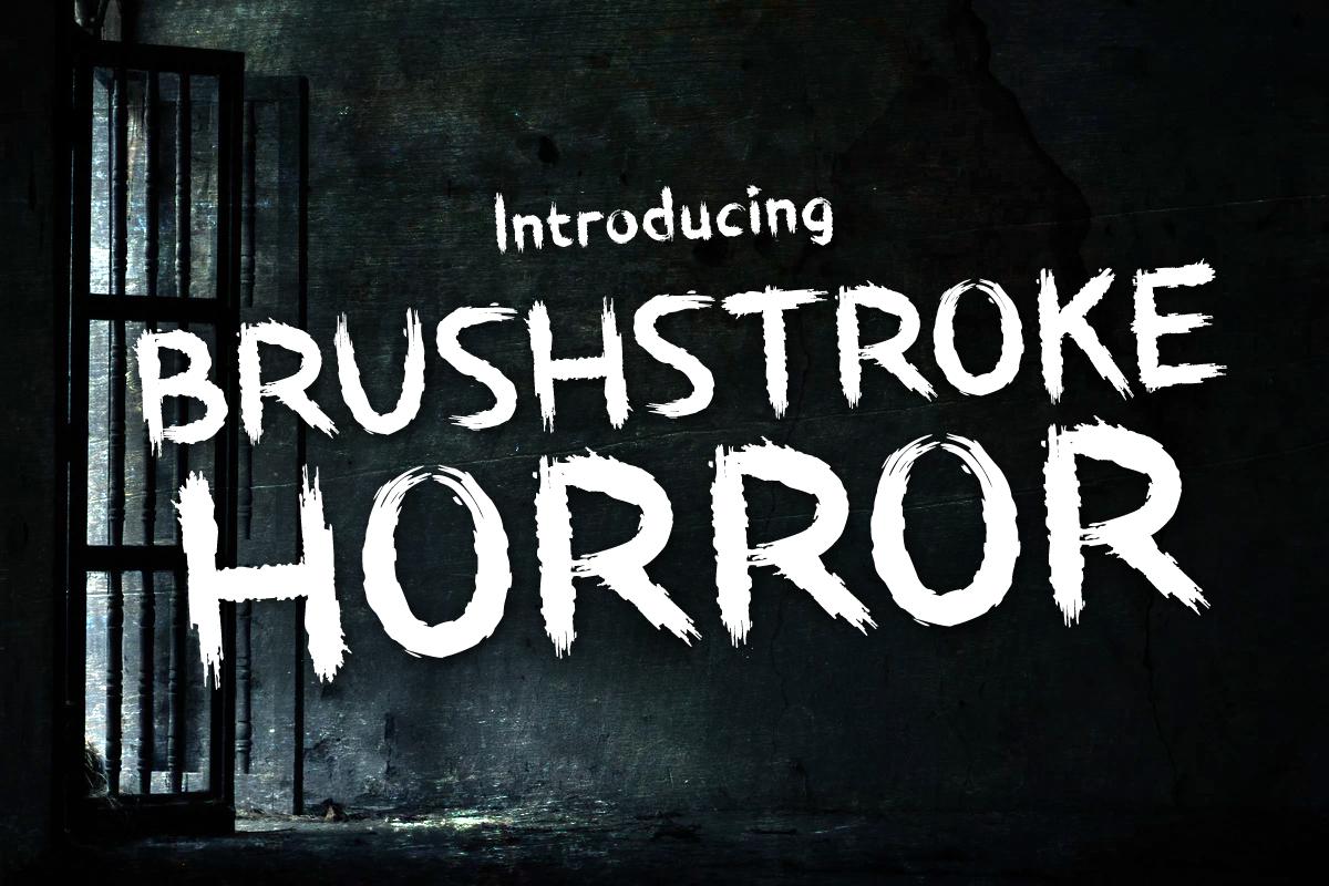 Brushstroke Horror Font