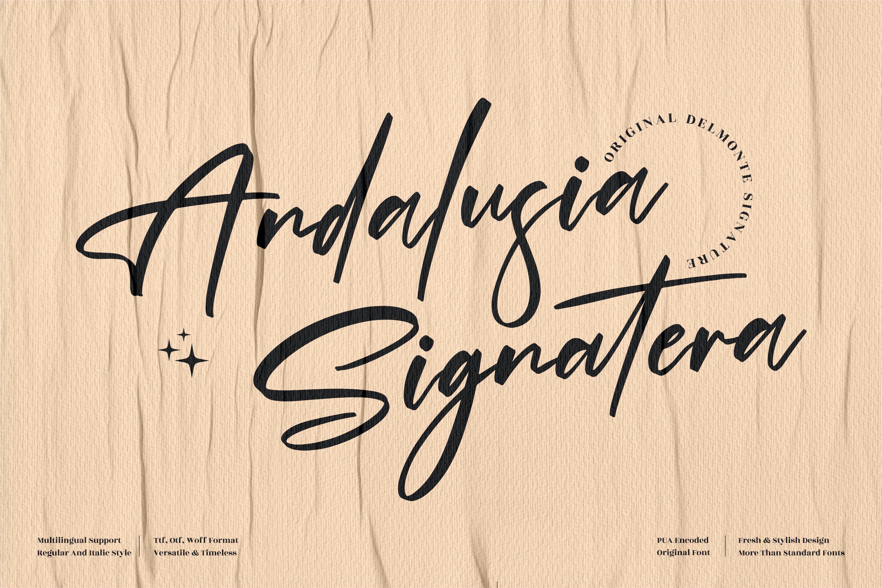 Andalusia Signatera Font