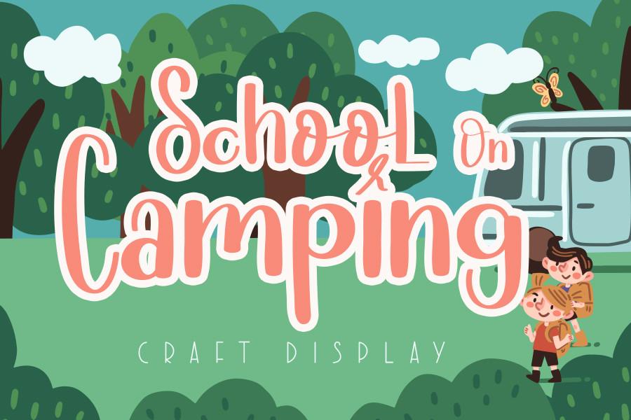 School on Camping Font