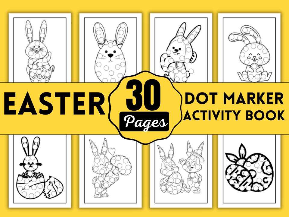 Easter Dot Marker Coloring Pages