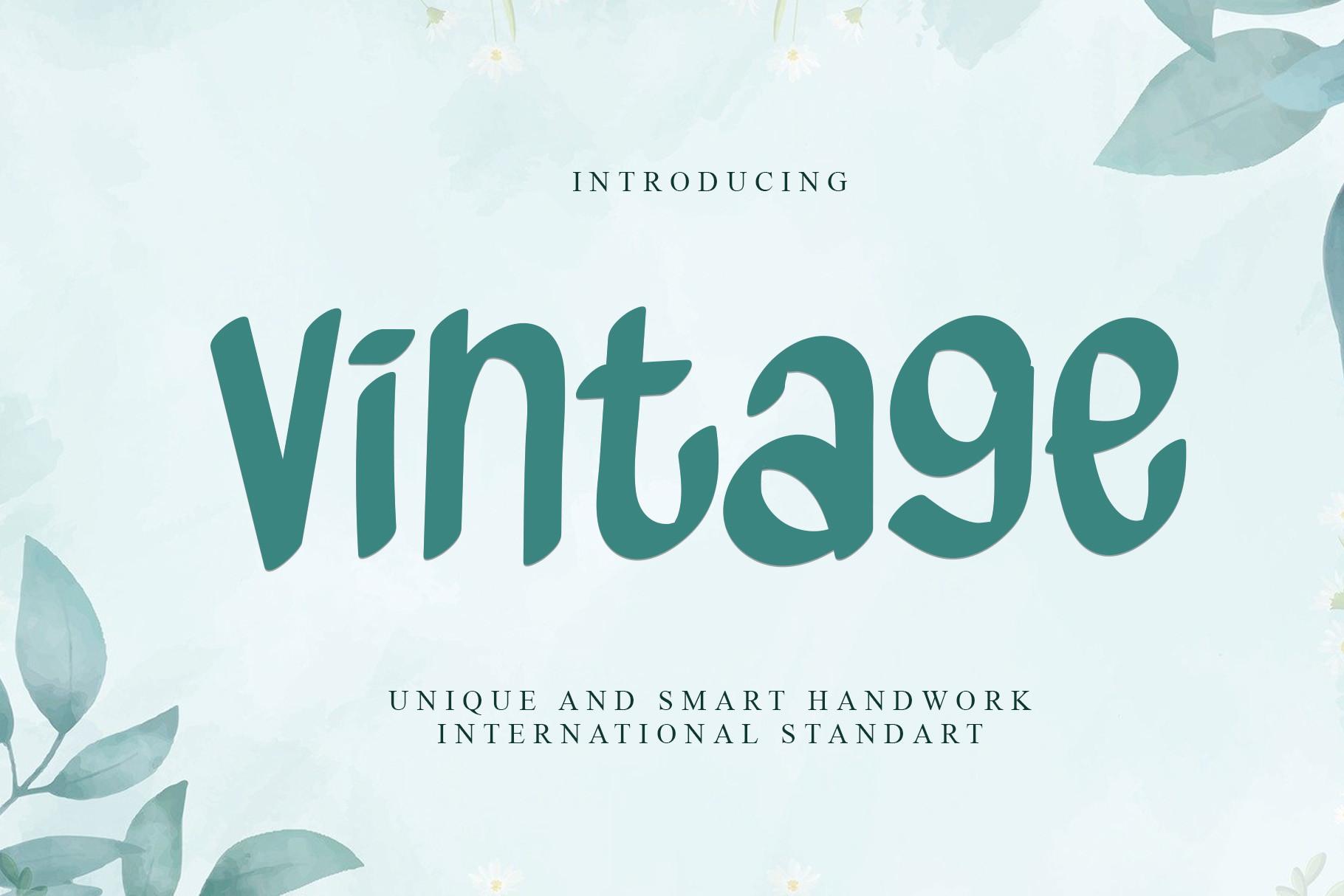 Vintage Font
