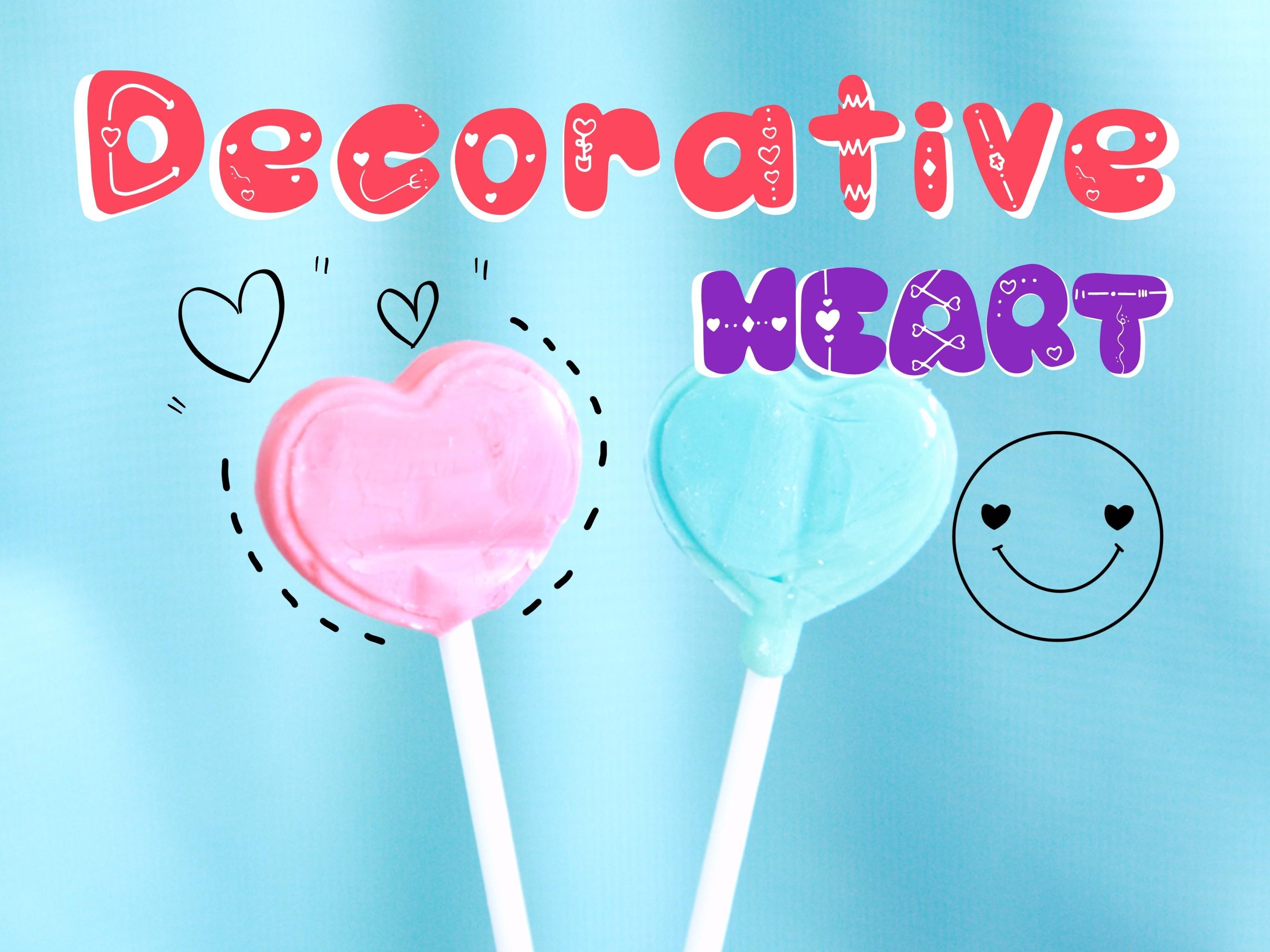 Decorative Heart Font