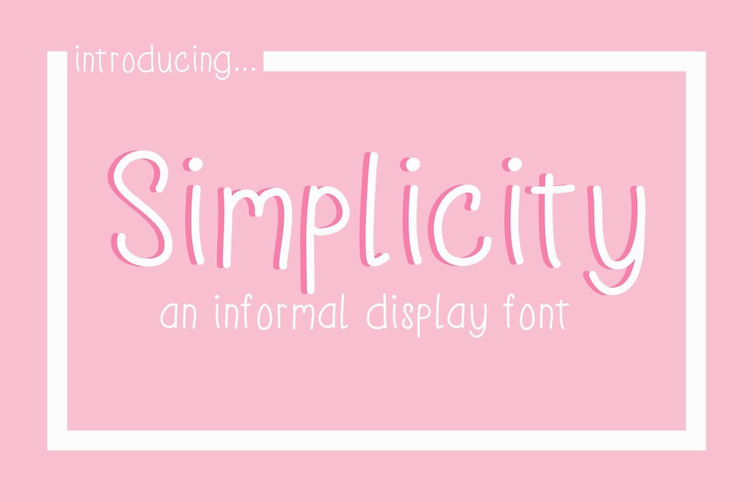 Simplicity Font