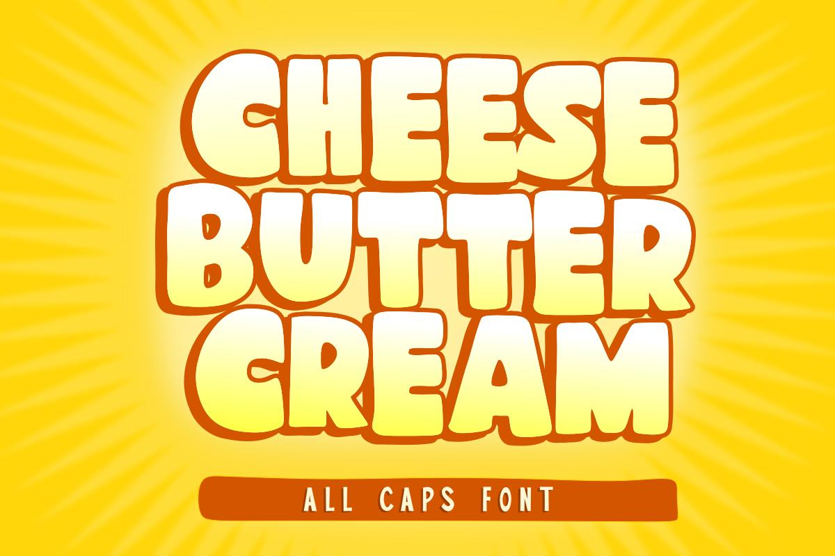 Cheese Butter Cream Font