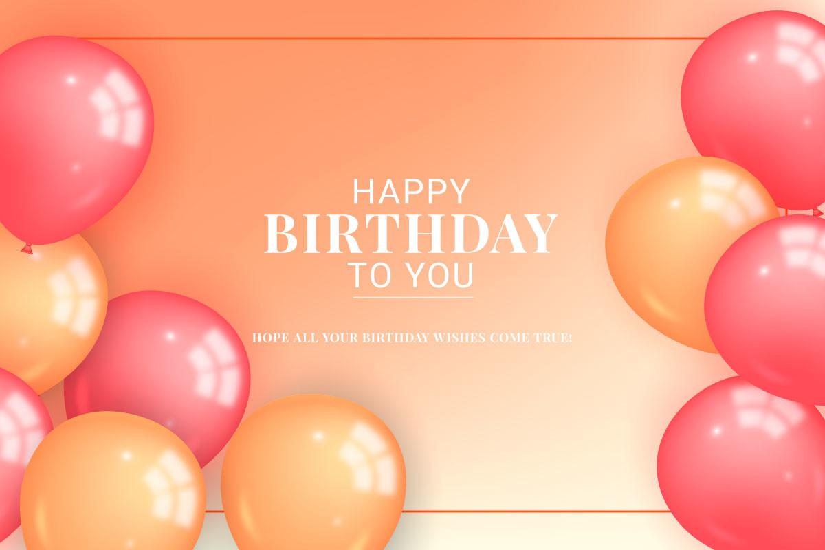 Happy Birthday Wish Background