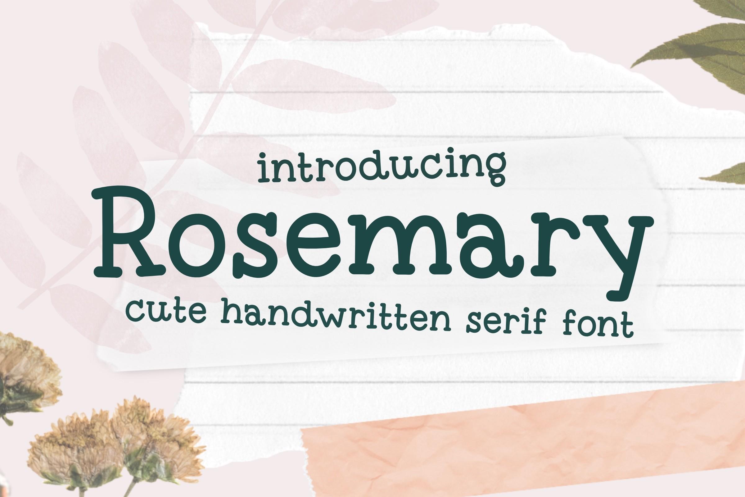 Rosemary Font