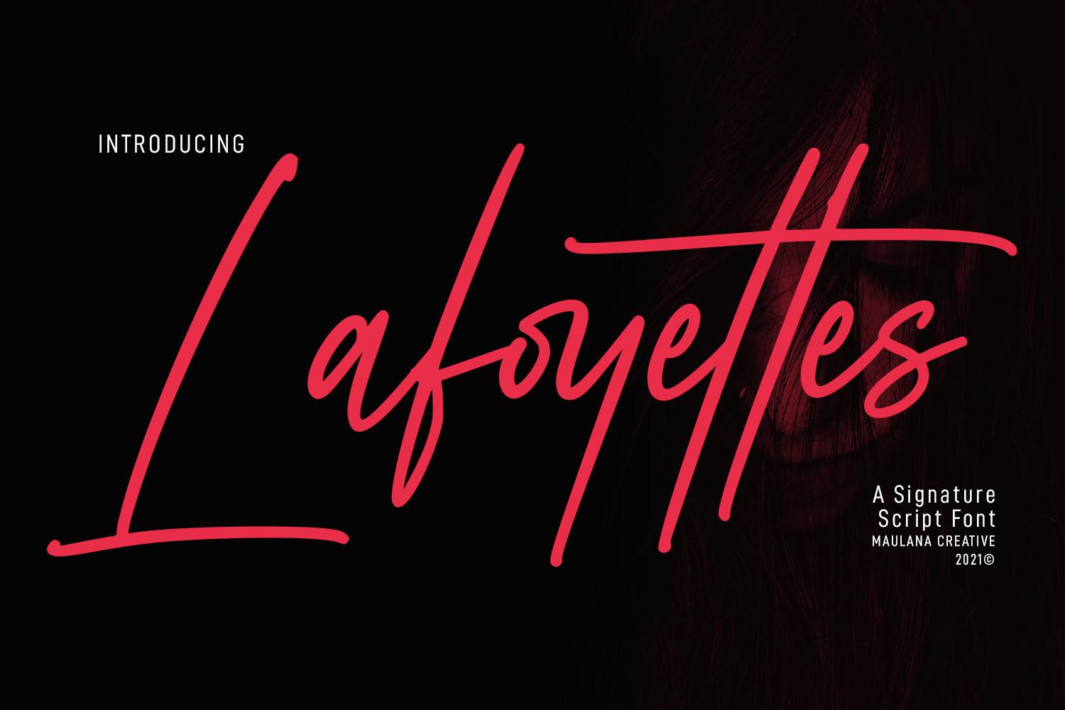 Lafoyettes Script Font
