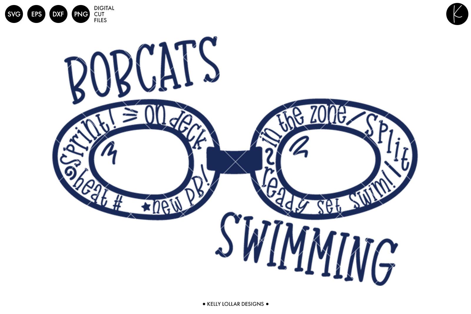 Bobcats Swimming Word Art