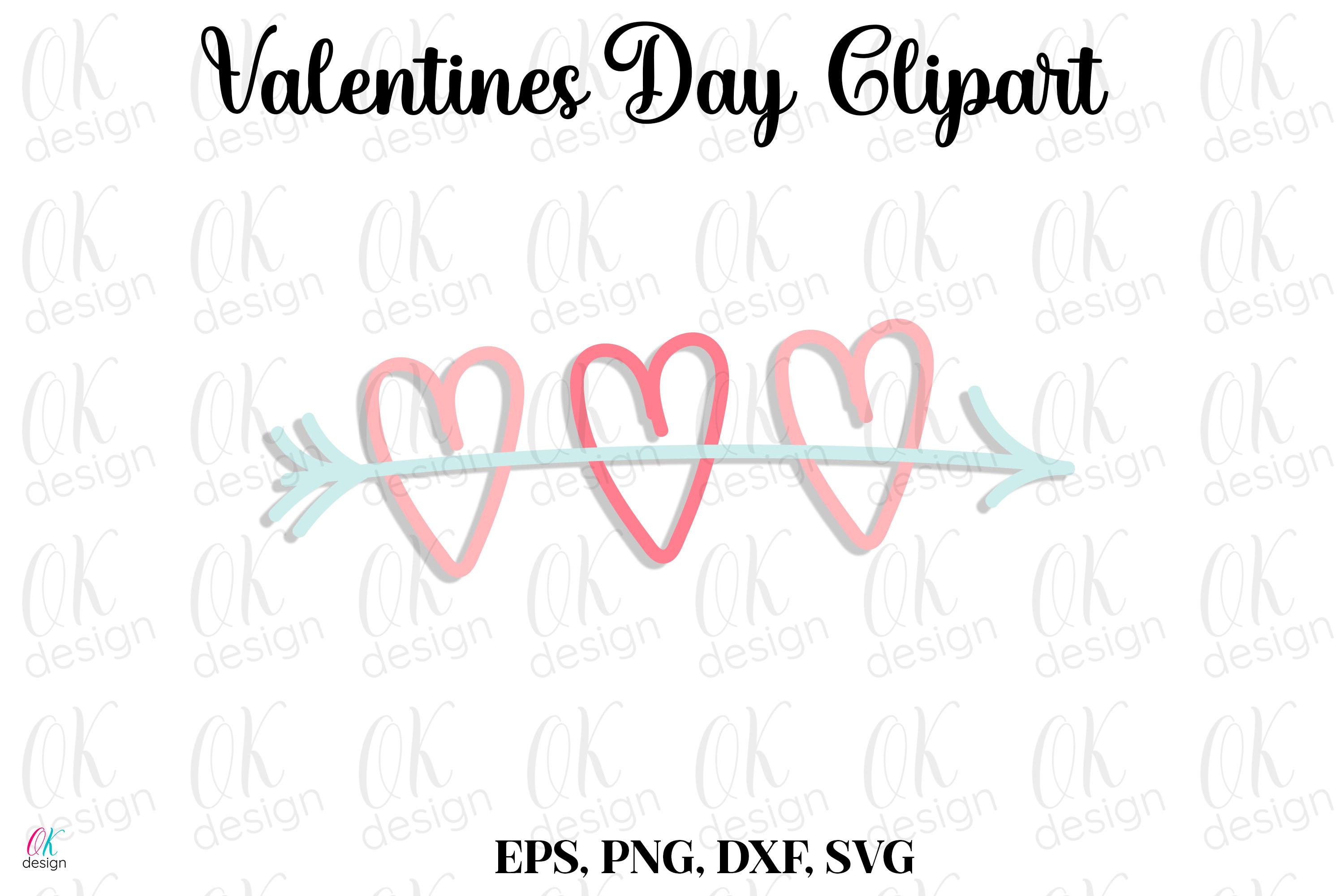 Valentines Clipart SVG, DXF, PNG Files.