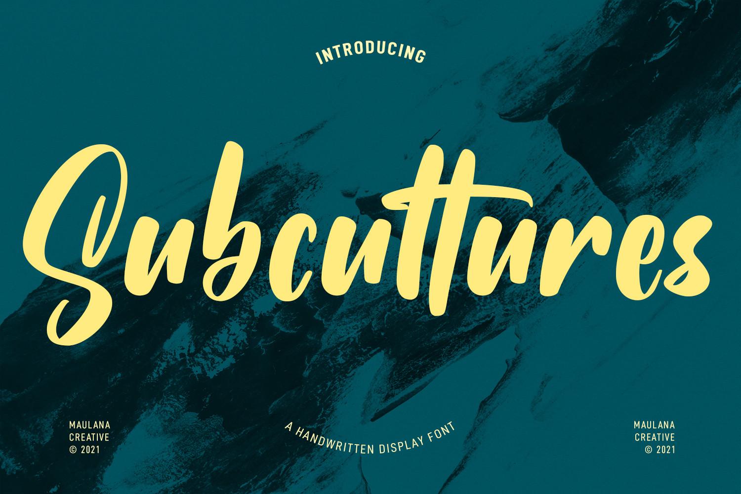 Subcultures Font