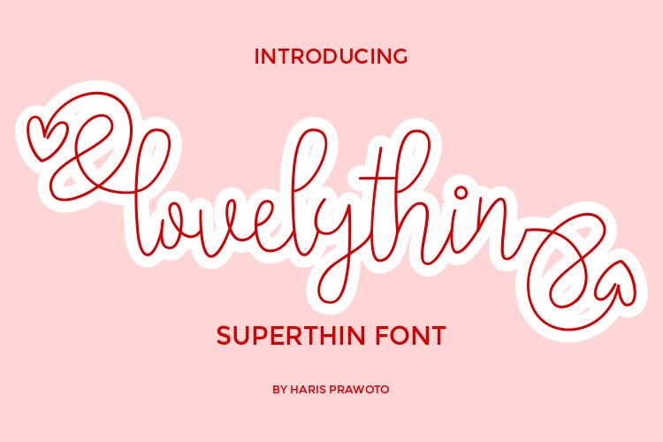 Lovelythin Font