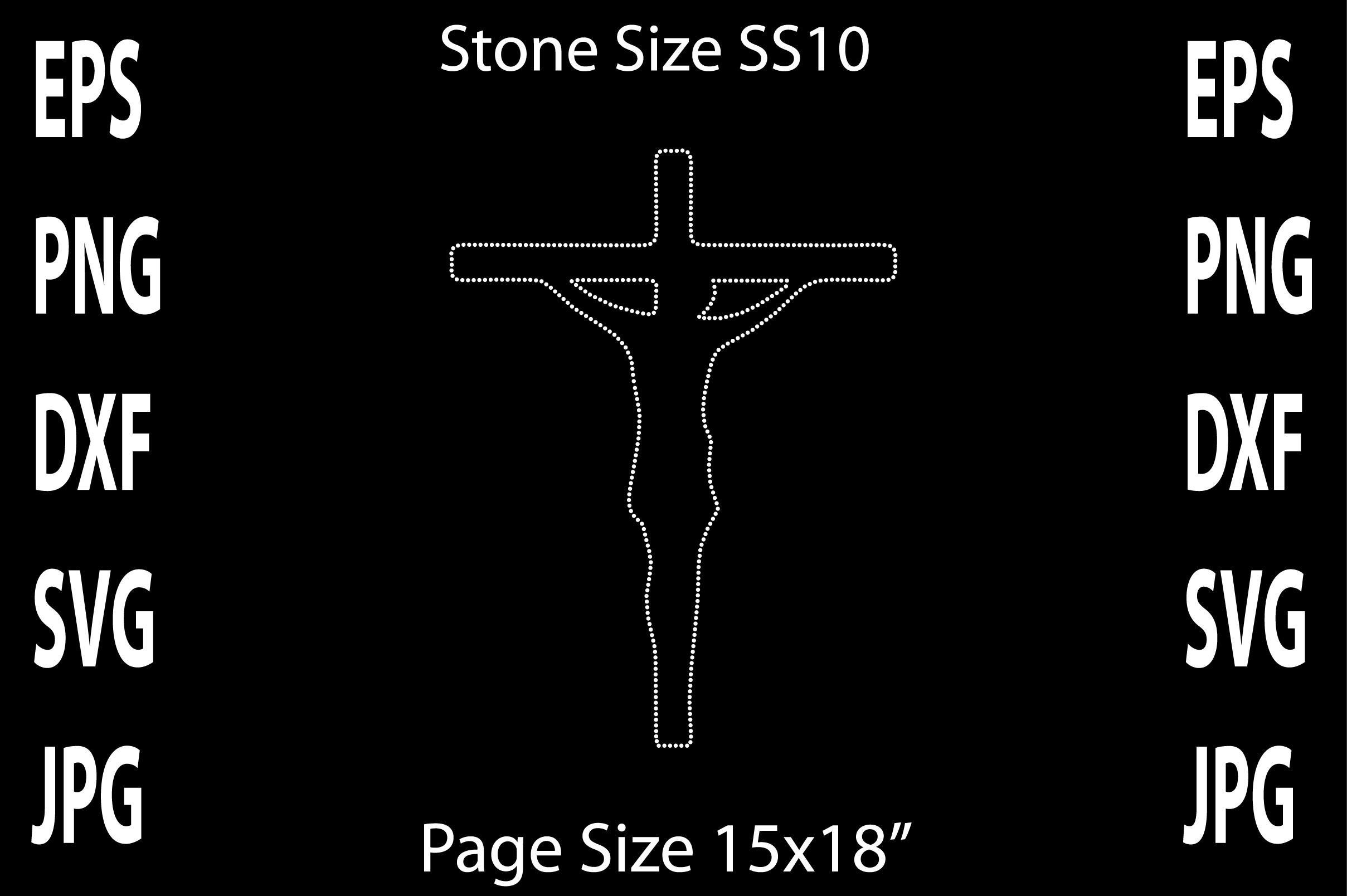 Jesus Rhinestone Design