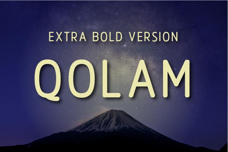 Qolam Extra Bold Font