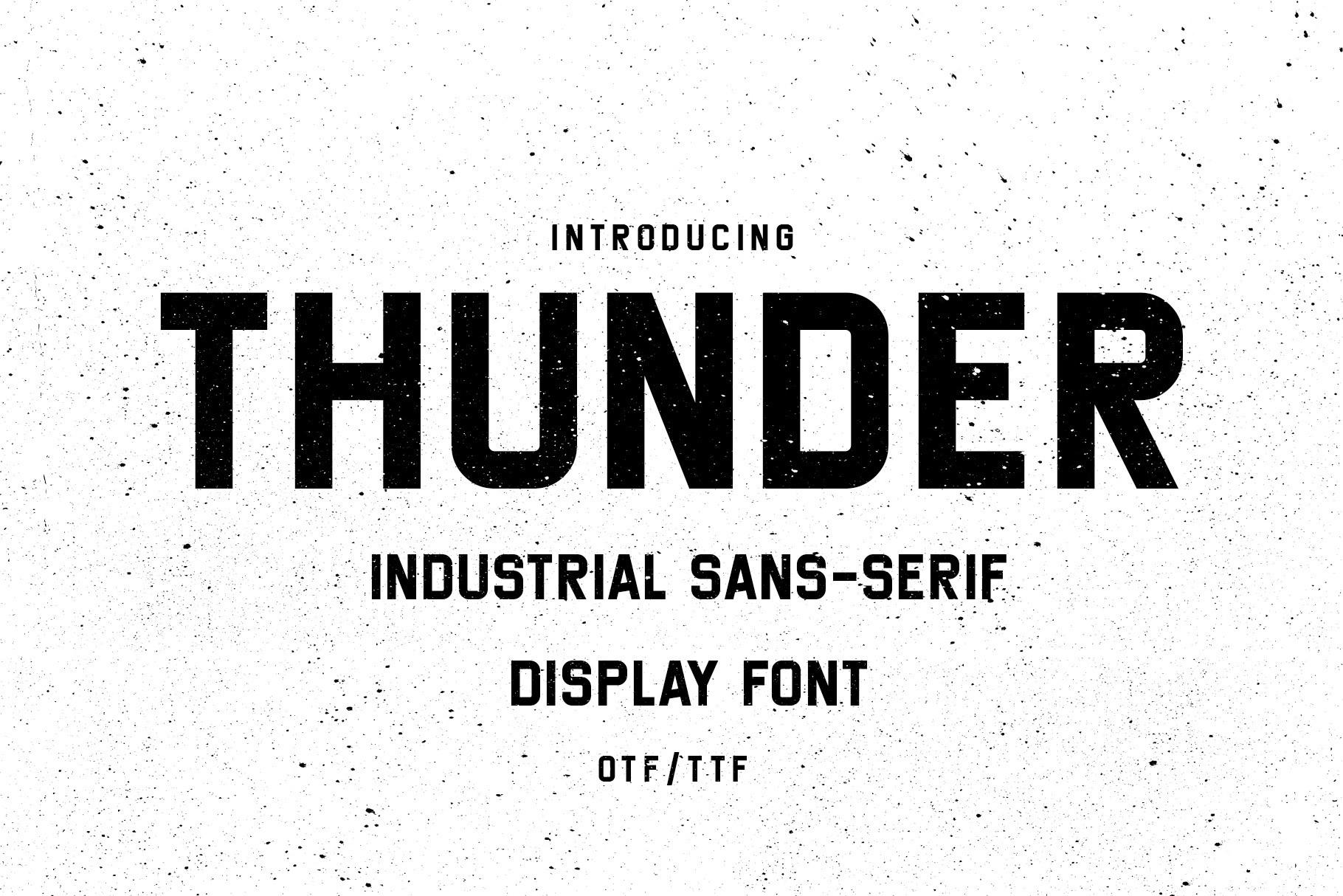 Thunder Font