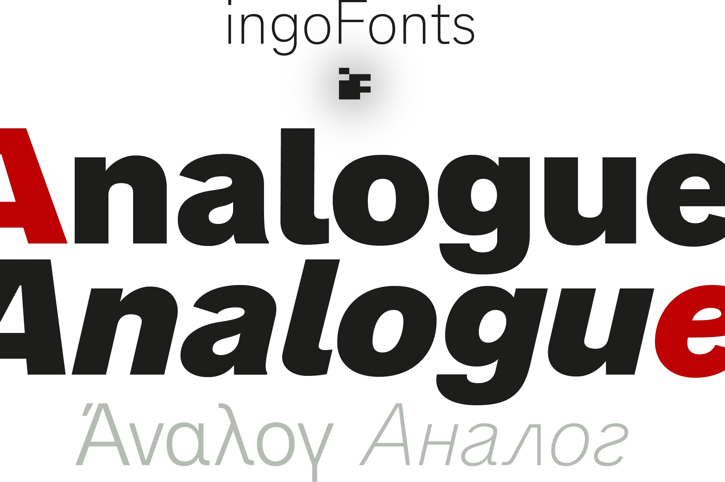 Analogue Pro Font